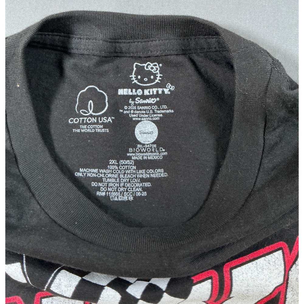 Hello Kitty Tokyo Racing Graphic T-Shirt Black 2XL Sanrio Tokyo Speed New - Picture 7 of 10